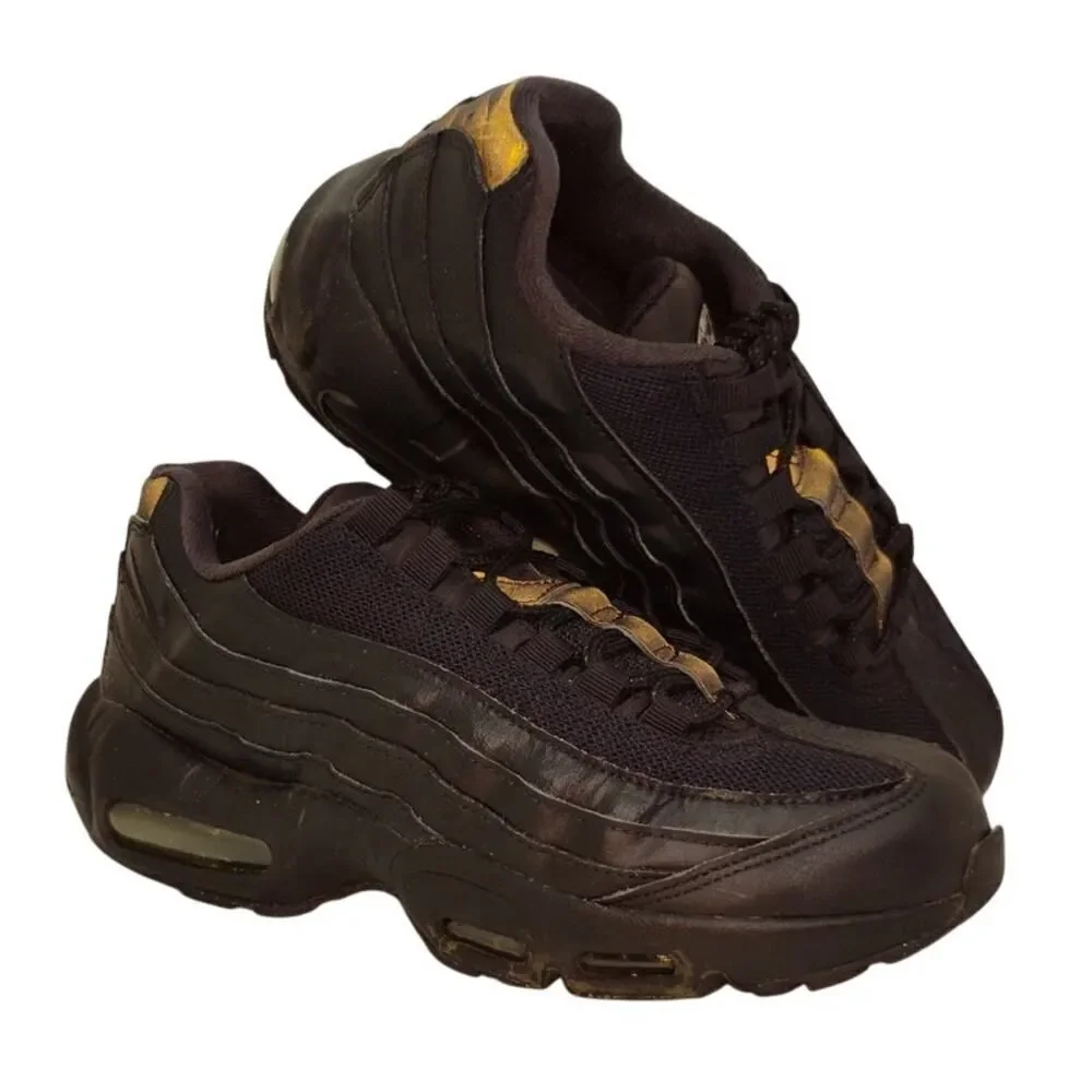 Nike Air Max 95 Recraft Boys Triple Black Sneakers - 7Y